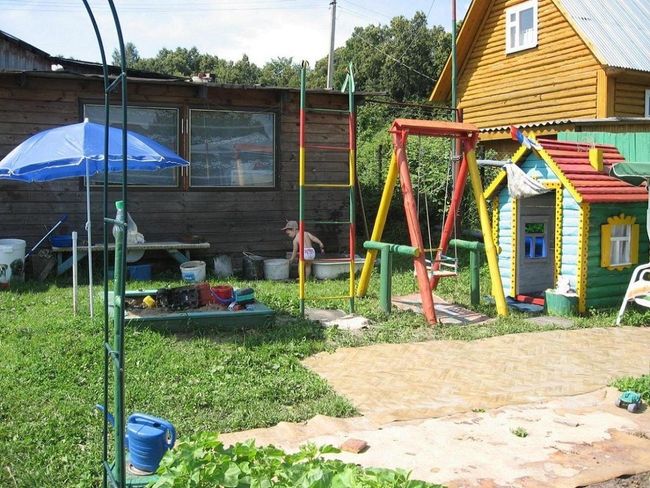 идеи для детской площадки на даче