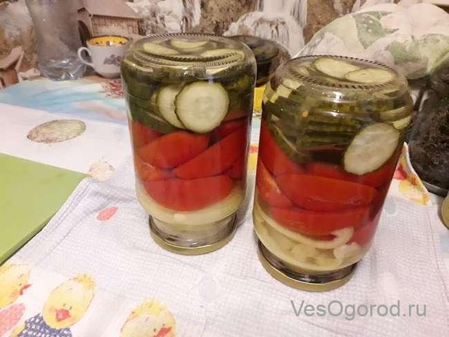 Готовим банки с салатом к хранению