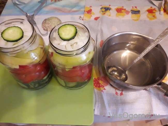 Маринад для овощного салата на зиму