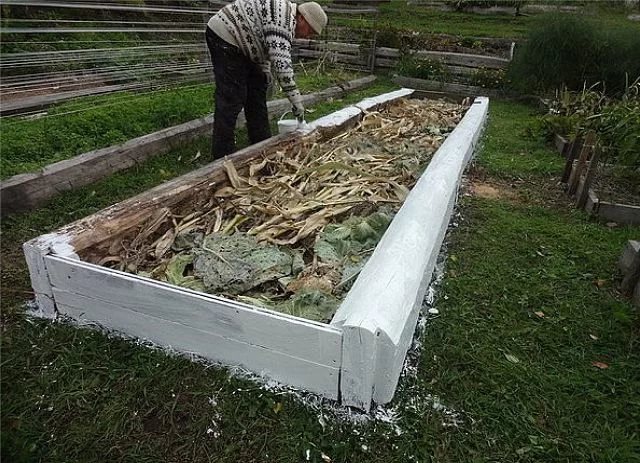 Теплая грядка своими руками