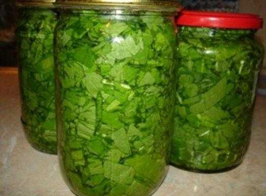 Засолка шпината